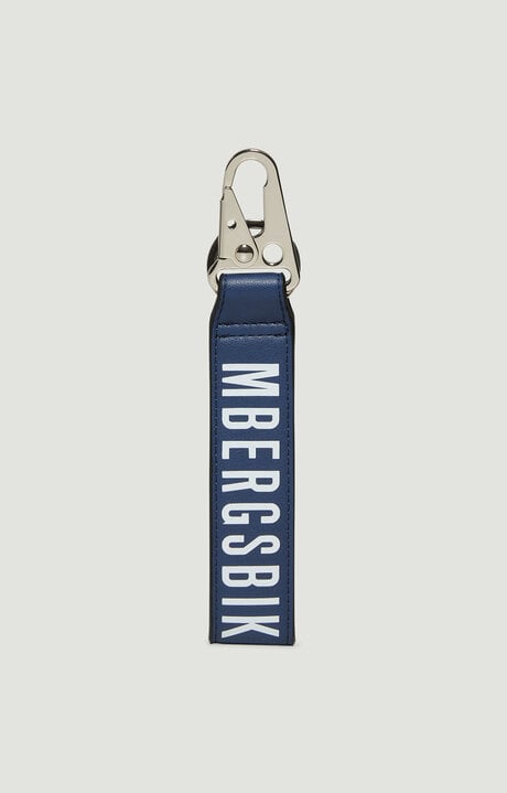 Bikkembergs Blue Men's Eco Leather Keyholder