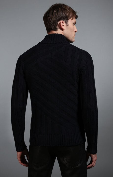 Bikkembergs Blue Men's Navy Cardigan