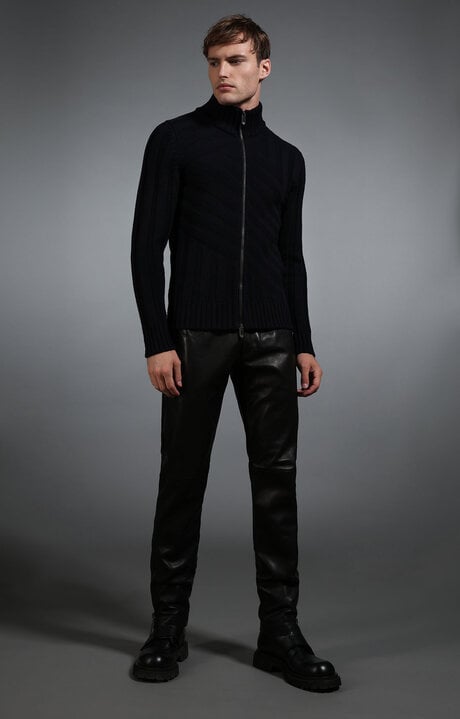 Bikkembergs Blue Men's Navy Cardigan