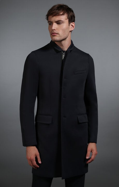 Bikkembergs Blue Men's Navy Coat