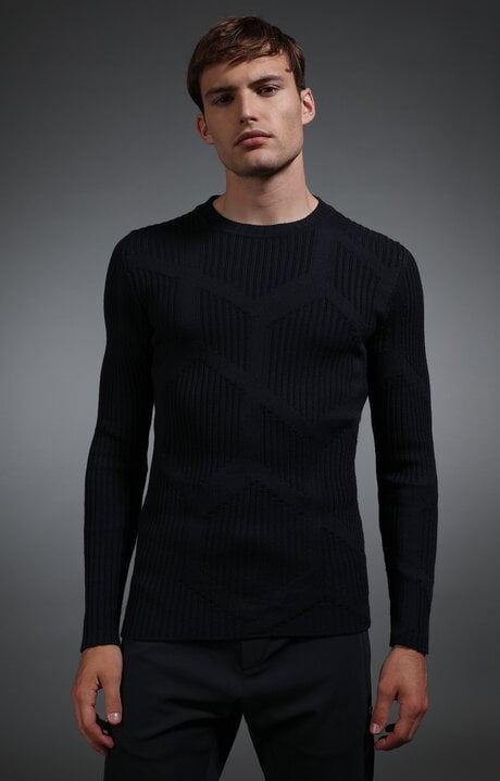 Bikkembergs Blue Men's Navy Sweater