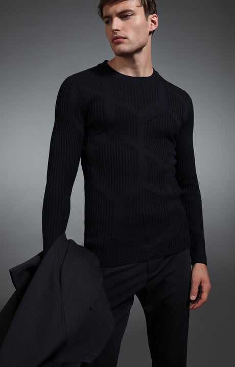 bikkembergs Blue Men's navy sweater
