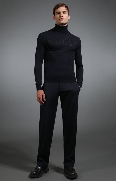 Bikkembergs Blue Men's Navy Trousers