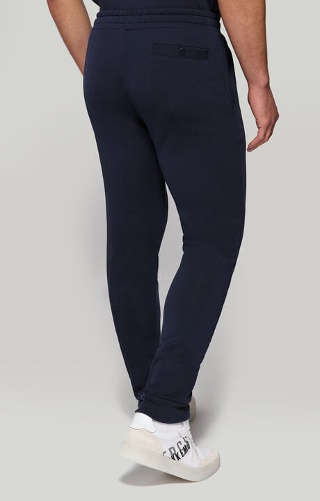 Bikkembergs Blue Men's Sweatpants With Tape