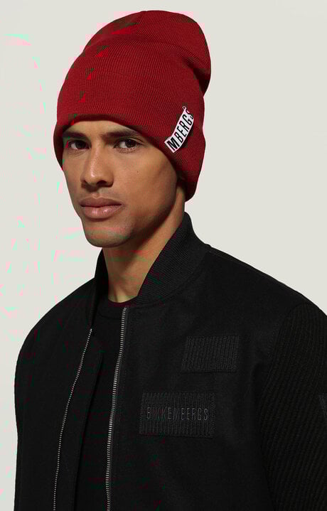 Bikkembergs Bordeaux Men's Hat With Wape