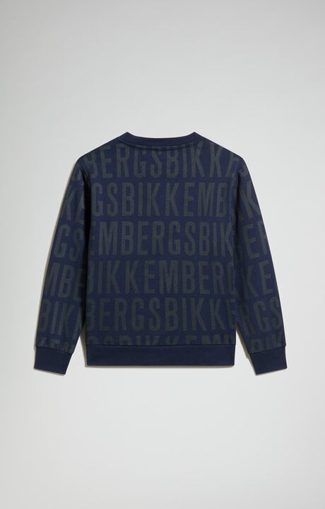 Bikkembergs Boy's Sweatshirt With All-over Logo
