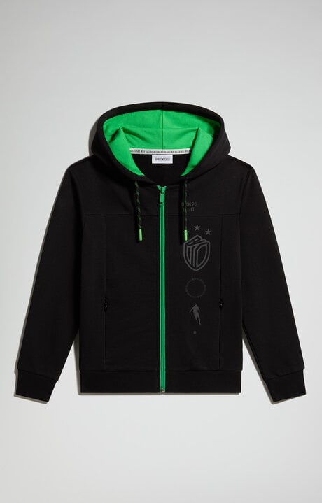 bikkembergs Boy's zip-up sweatshirt