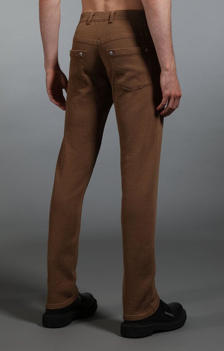 Bikkembergs Brown Men's Knitted Jeans
