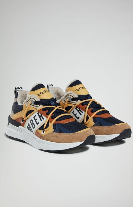 bikkembergs Dunga M men's yellow sneakers