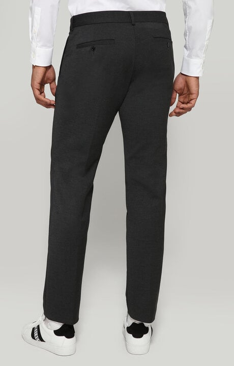 Bikkembergs Grey Men's Pants With Tape Detail