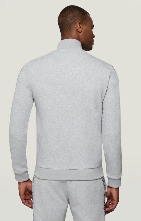Bikkembergs Grey Men's Sweatshirt With Double Tape