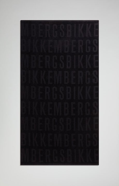 Bikkembergs Men's Beach Towel With Jacquard Logo