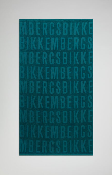 Bikkembergs Men's Beach Towel With Jacquard Logo