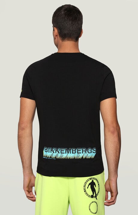 Bikkembergs Men's Black T-shirt With Dive Print