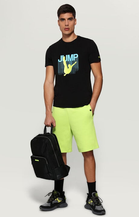 Bikkembergs Men's Black T-shirt With Dive Print