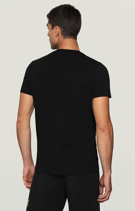 Bikkembergs Men's Black T-shirt With Sport Print