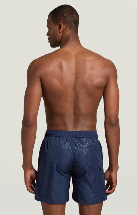 Bikkembergs Men's Blue All-over Swim Shorts