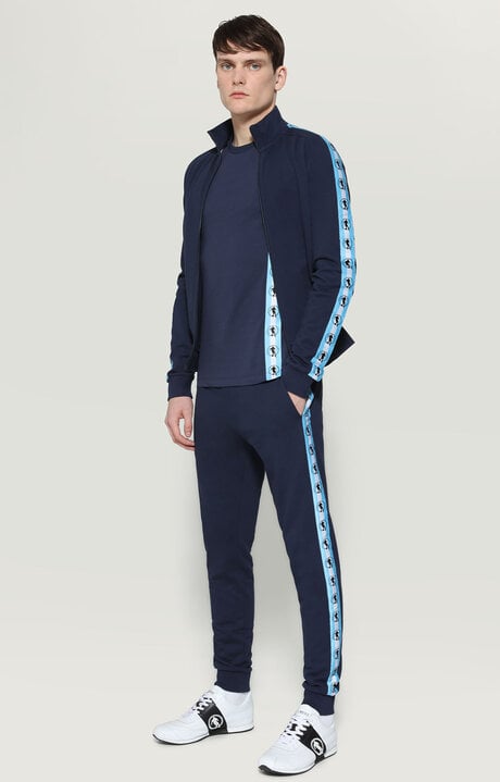 Bikkembergs Men's Blue Sweatpants With Tape