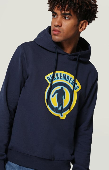 bikkembergs Men's Blue sweatshirt with 3D print