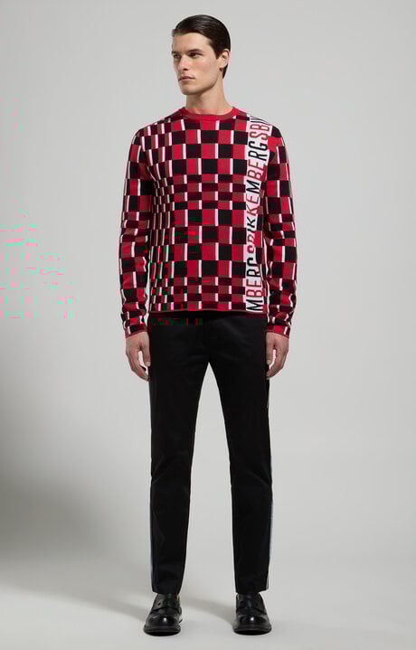 Bikkembergs Men's Checkerboard Pullover