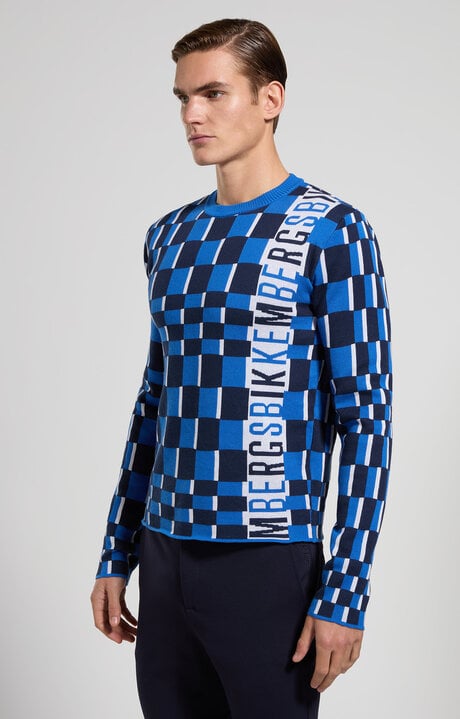Bikkembergs Men's Checkerboard Pullover