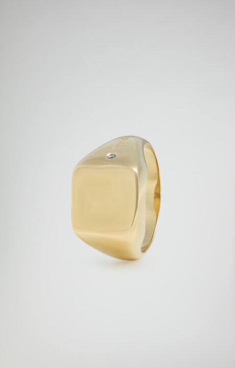 Bikkembergs Men's Chevalier Ring With Diamond