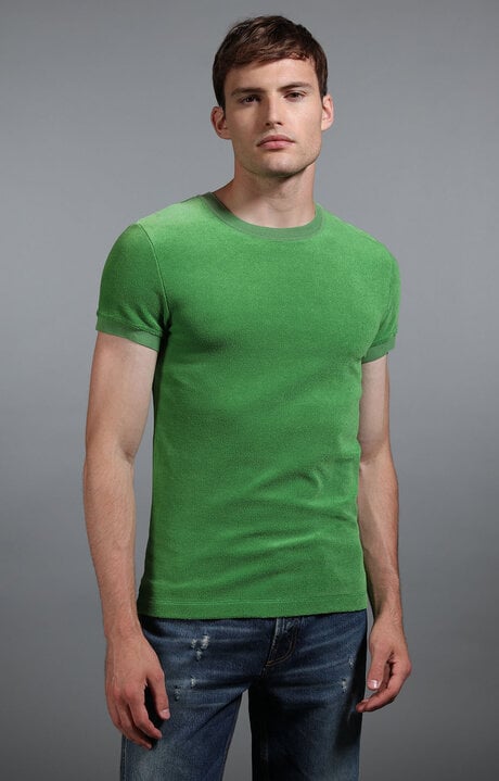 Bikkembergs Men's Green Green T-shirt In Jersey