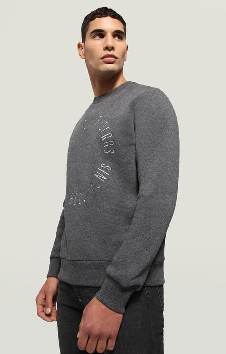 Bikkembergs Men's Grey Printed Sweatshirt