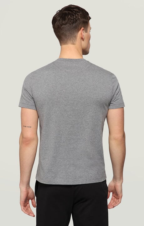Bikkembergs Men's Grey T-shirt With GYM Print