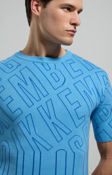 bikkembergs Men's jacquard knit pullover