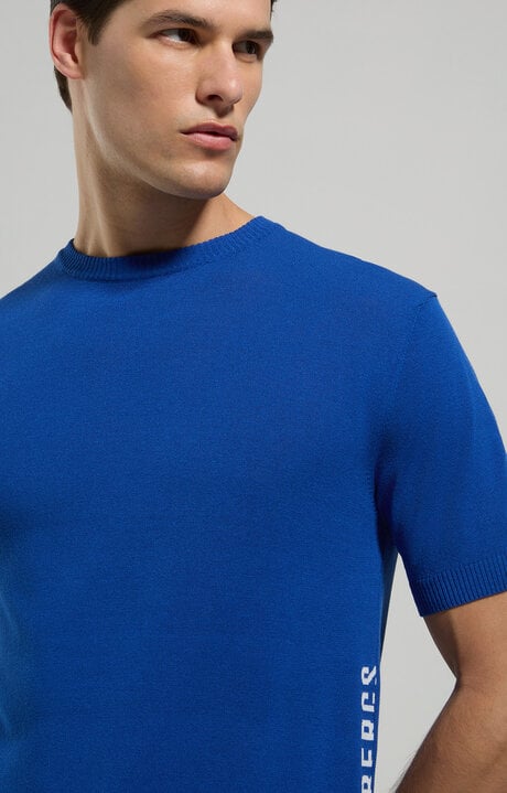 bikkembergs Men's jacquard knit pullover