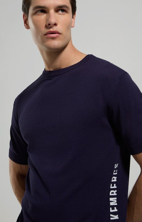 bikkembergs Men's jacquard knit pullover