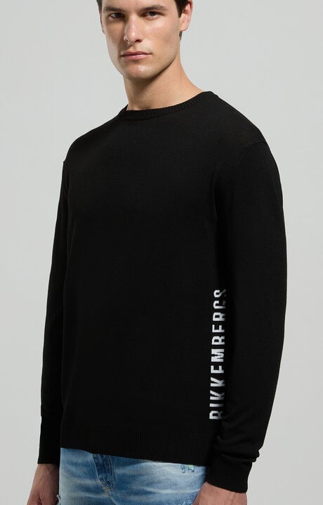 bikkembergs Men's jacquard knit pullover
