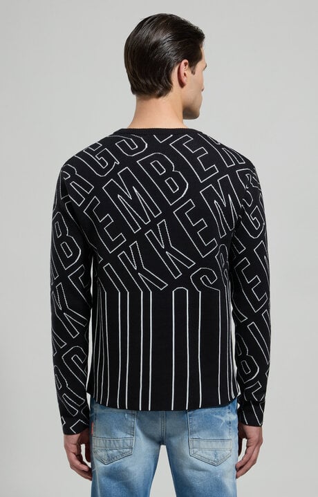 Bikkembergs Men's Jacquard Knit Pullover