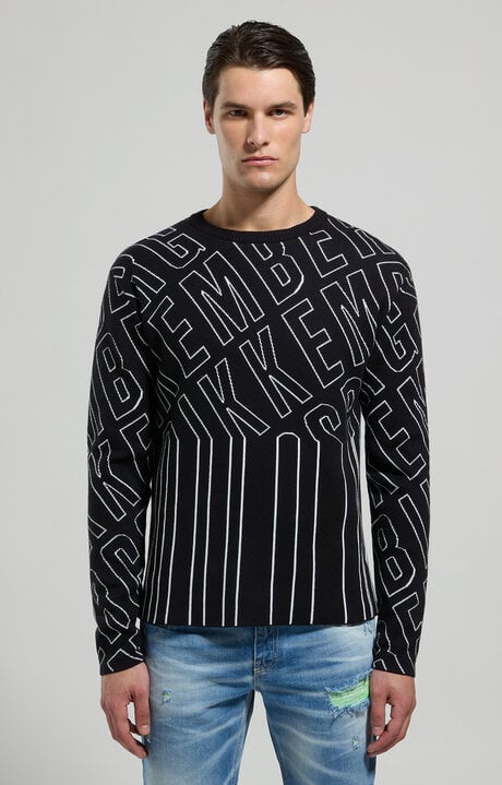 Bikkembergs Men's Jacquard Knit Pullover