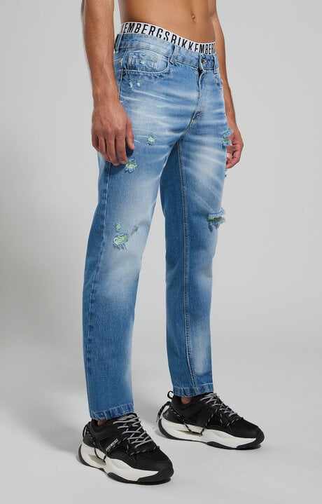 bikkembergs Men's jeans with contrast details