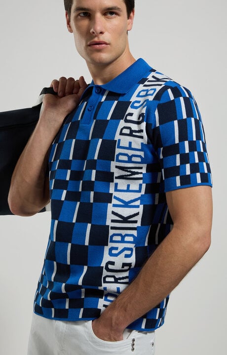 bikkembergs Men's knit polo