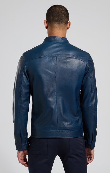 Bikkembergs Men's Leather Biker Jacket