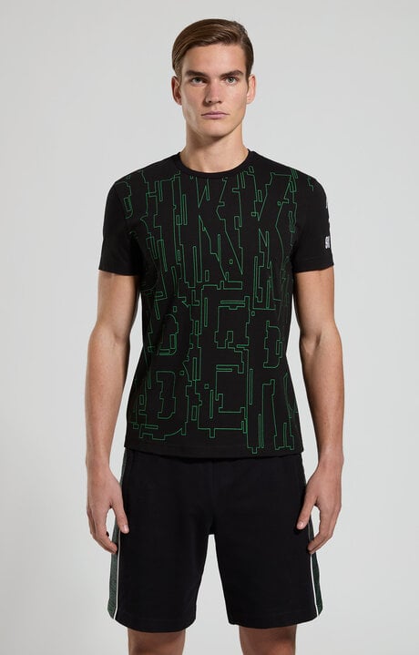 Bikkembergs Men's Optical Print T-shirt