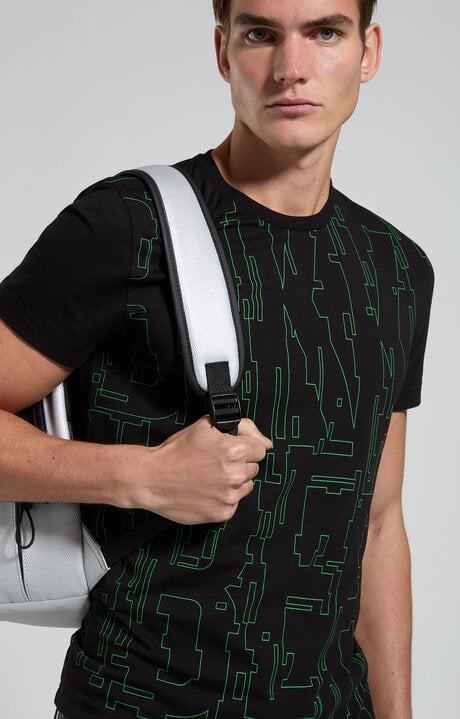 bikkembergs Men's optical print T-shirt