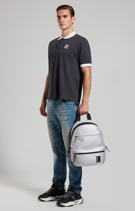 Bikkembergs Men's Polo In Piquet Cotton