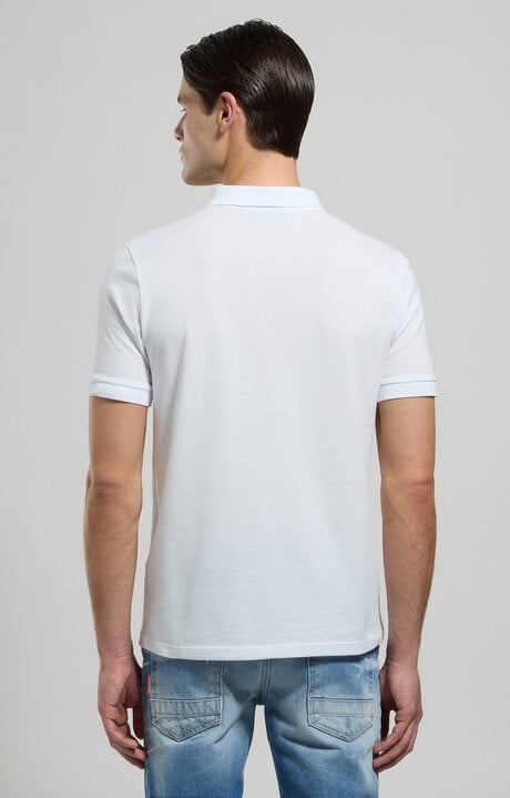Bikkembergs Men's Polo Shirt In Mercerized Cotton