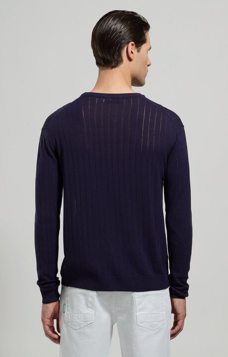 Bikkembergs Men's Ribbed Knit Pullover