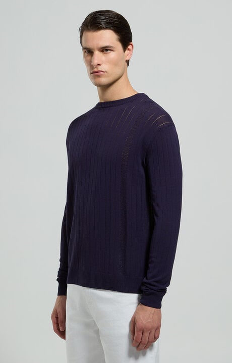 Bikkembergs Men's Ribbed Knit Pullover