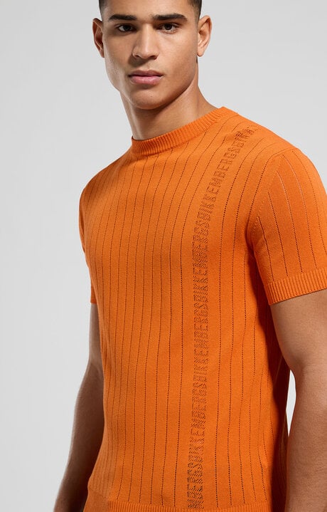bikkembergs Men's ribbed knit pullover