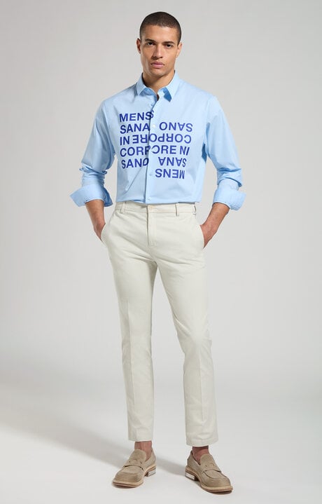 Bikkembergs Men's Shirt With Motivational Print