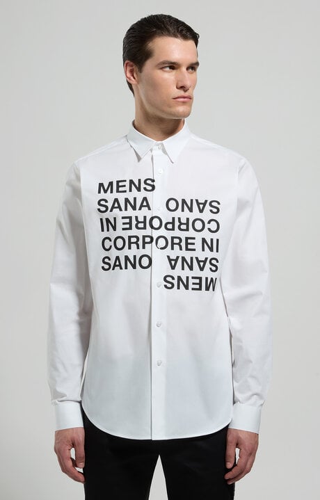 Bikkembergs Men's Shirt With Motivational Print