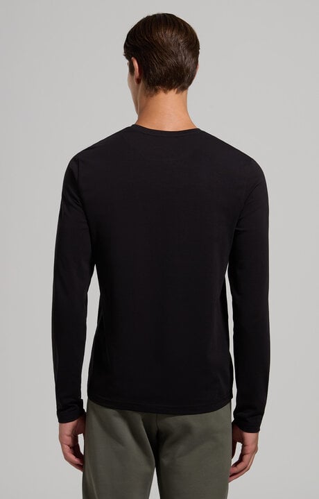 Bikkembergs Men's Slim Fit Long Sleeve T-shirt