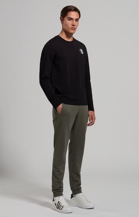 Bikkembergs Men's Slim Fit Long Sleeve T-shirt