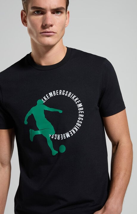 bikkembergs Men's soccer print T-shirt - slim fit